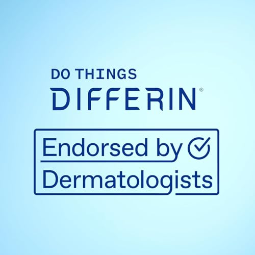 Differin Adapalene 0.1% Acne Treatment Gel – 30-Day Supply, Gentle Retinoid for Sensitive, Acne-Prone Skin, 15g Pump