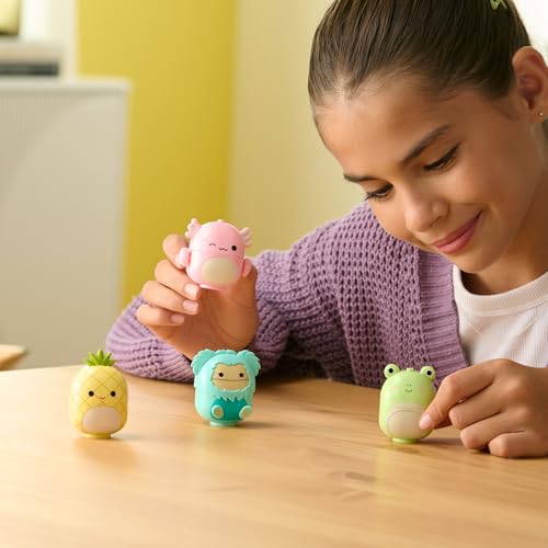 BLDR Squishmallows Buildable Figure Multipack – Maui Pineapple, Joelle Bigfoot, Wendy Frog & Archie Axolotl – Collectible Toy Set for Kids 8+