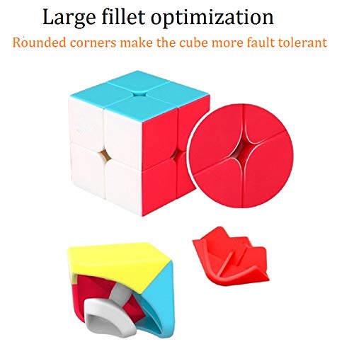 BestCube 2x2 Cube Qidi 2x2x2 Speed Cube Stickerless Puzzle Cube (Qidi Version)