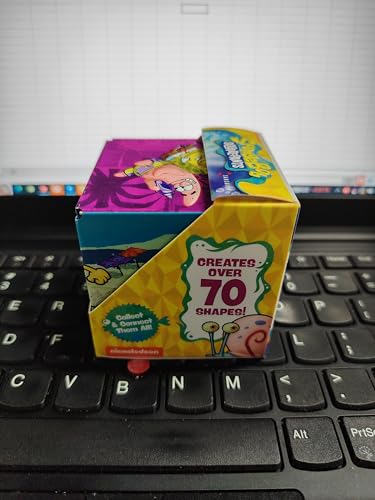 SHASHIBO Spongebob Squarepants Shape Shifting Magnetic Fidget Cube – STEM Toy That Transforms into 70+ Shapes, Beach Buddies Edition