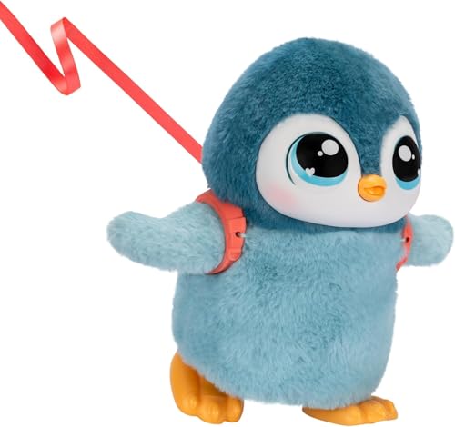 Little Live Pets Walking Penguin My Pet Waddles, Interactive Plush Penguin with 25+ Sounds and Detachable Leash, Toy Penguins for Kids of Ages 5+