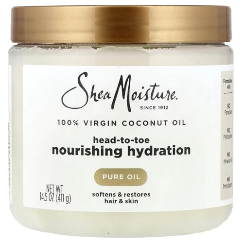 SheaMoisture for Dry Skin Nourishing Hydration 100% Extra Virgin Coconut Oil Soften and Restore Skin and Hair 14.5 oz