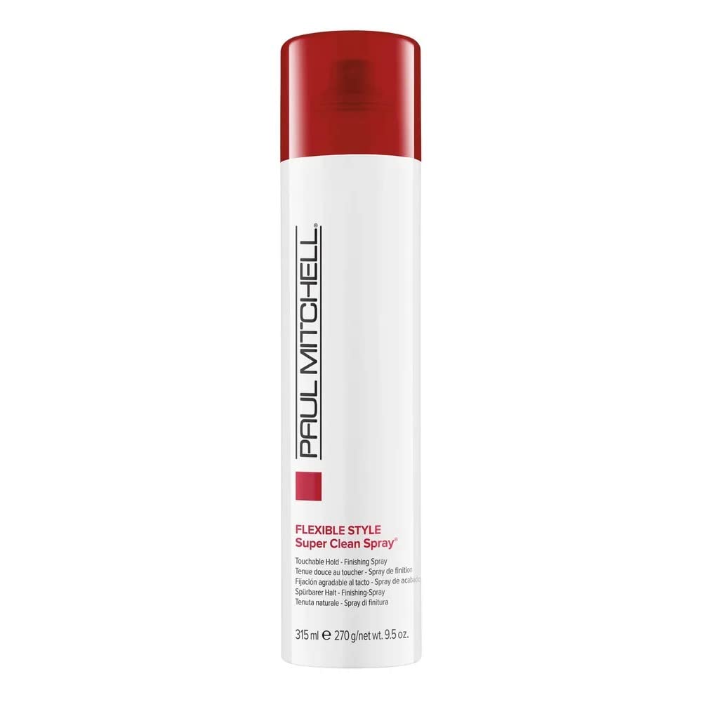 Paul Mitchell Super Clean Spray, Flexible Hold, Touchable Finish, For All Hair Types, 9.5 oz.