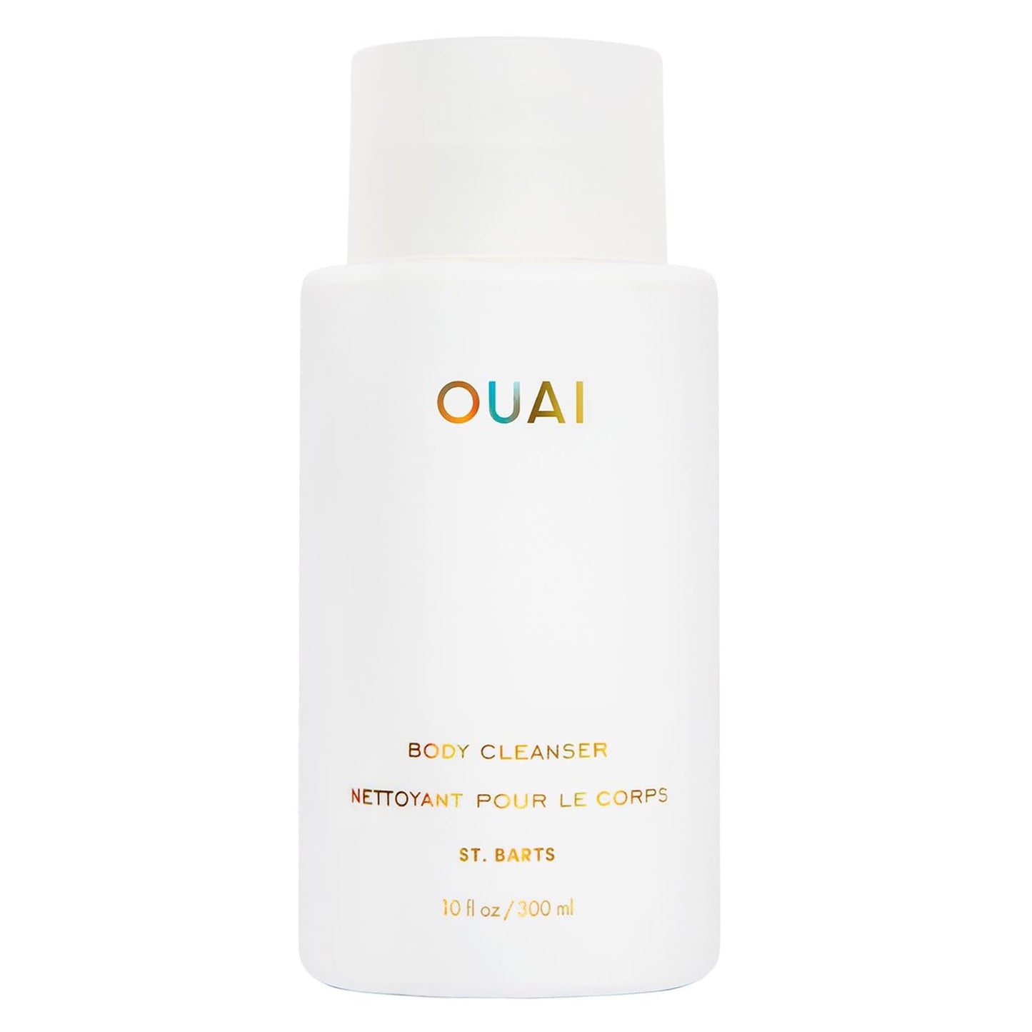 OUAI St. Barts Foaming Body Cleanser – Hydrating Body Wash with Jojoba & Rosehip Oil, Paraben & Sulfate Free, 10 fl oz