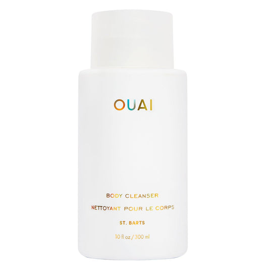 OUAI St. Barts Foaming Body Cleanser – Hydrating Body Wash with Jojoba & Rosehip Oil, Paraben & Sulfate Free, 10 fl oz