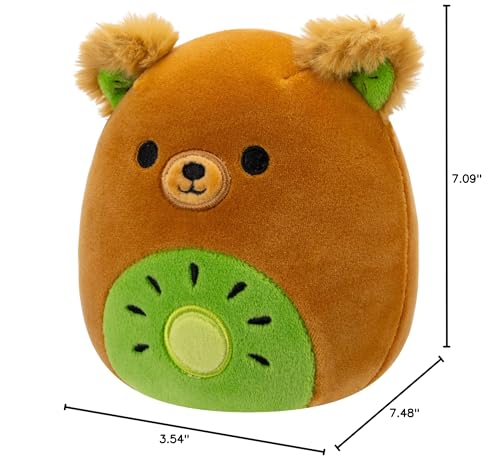 Squishmallows Original 5-Inch Mitchard Kiwi Bear - Official Jazwares Plush