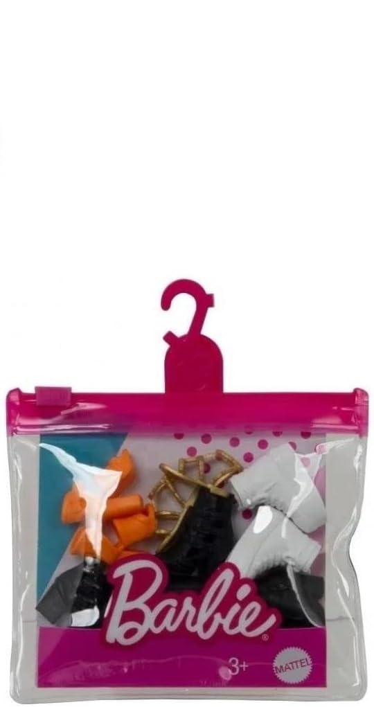 Barbie Shoe Accessory Bundle – 10 Pairs of Doll Shoes | Mix of Heels, Boots & Flats | Fits Most Barbie Dolls | Ages 3+