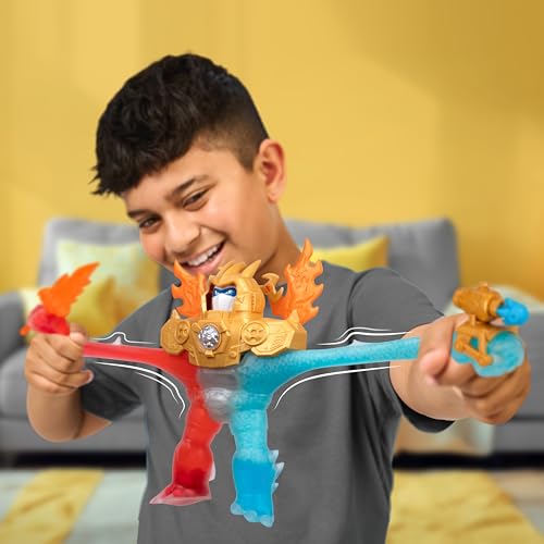 Heroes of Goo Jit Zu Goo-Tron Supreme – Ultimate Hero with Blazagon, Pantaro & Thrash, 3 Goo Fillings, Lights, Phrases & Triple Attack