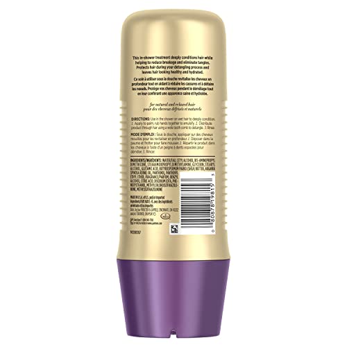 Pantene Gold Series Detangler Treatment for Curly and Coily Hair with Argan Oil and Shea Butter, 8 Fl Oz