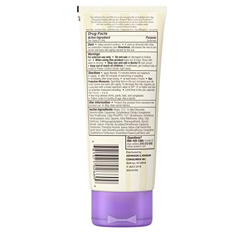 Aveeno Baby Mineral Sunscreen SPF 50 - Broad Spectrum, Tear-Free, Water & Sweat Resistant, Non-Greasy, Paraben-Free, 7 fl oz