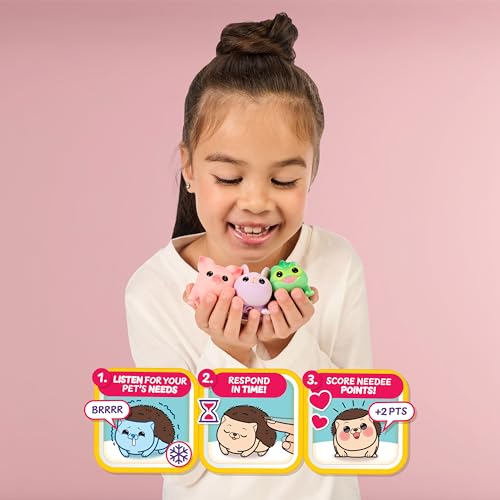 Little Live Pets Needees Electronic Toys, Interactive Wearable Toy Pets with 50+ Sounds and Score Tracker, Portable Pet Toys for Kids of Ages 5+
