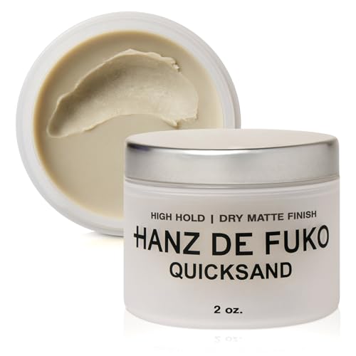 Hanz de Fuko Quicksand – Premium Men’s Hair Wax & Dry Shampoo | High Hold, Ultra Matte Finish | Adds Texture & Volume for All Hair Types, 2 oz