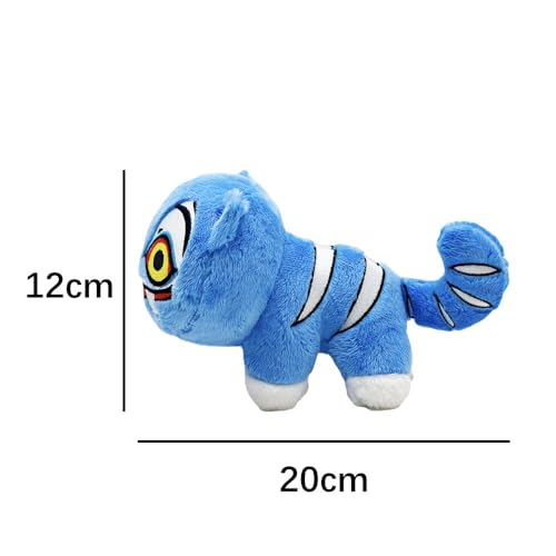Yiakikio Demon Hunters Tiger Derpy Plush Collectible Figurines Home Decor Animals Pillow for Sofa Bed Decor Throw Pillows (Stand Derpy)