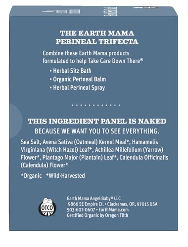 Earth Mama Herbal Sitz Bath | Pregnancy & Postpartum Essentials, Soothing Sitz Bath for Hemorrhoids with Witch Hazel, & Calendula, 6-Count