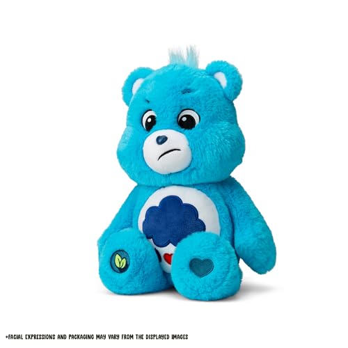 Care Bears 14” Grumpy Bear Plush - Super Soft Blue Stuffed Animal Toy for Kids, Collectors & Gift Giving (Holidays, Birthdays & More)
