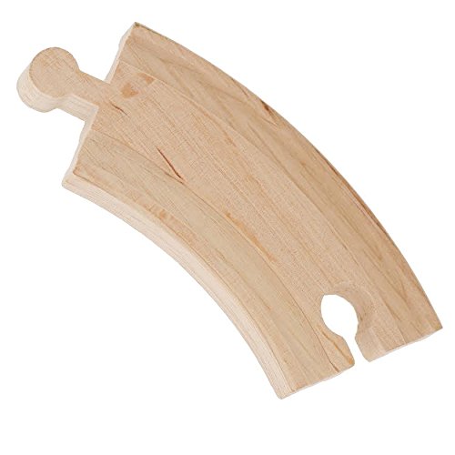 Wooden Train Track Set 52 PCS, 18 Ft Expansion Pack with 5 Unique Pieces, Compatible with Thomas & All Major Brands, Screen-Free Toddler Gift