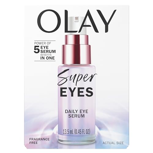 Olay Super Eye Serum with Vitamin C, Caffeine & Niacinamide – Brightens, Firms, Smooths Fine Lines & Hydrates Undereye, 0.45 oz