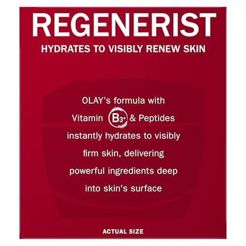 Olay Regenerist Micro-Sculpting Face Cream for Women, Fragrance-Free, Hydrating Anti-Aging Moisturizer with Hyaluronic Acid, 1.7 oz
