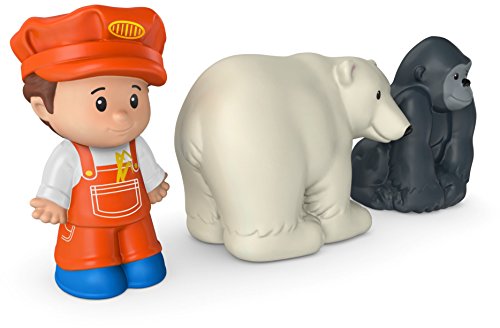 Fisher-Price Little People Toddler Toy Train Choo-Choo Zoo with Music Sounds and 3 Figures for Pretend Play Ages 1+ Years