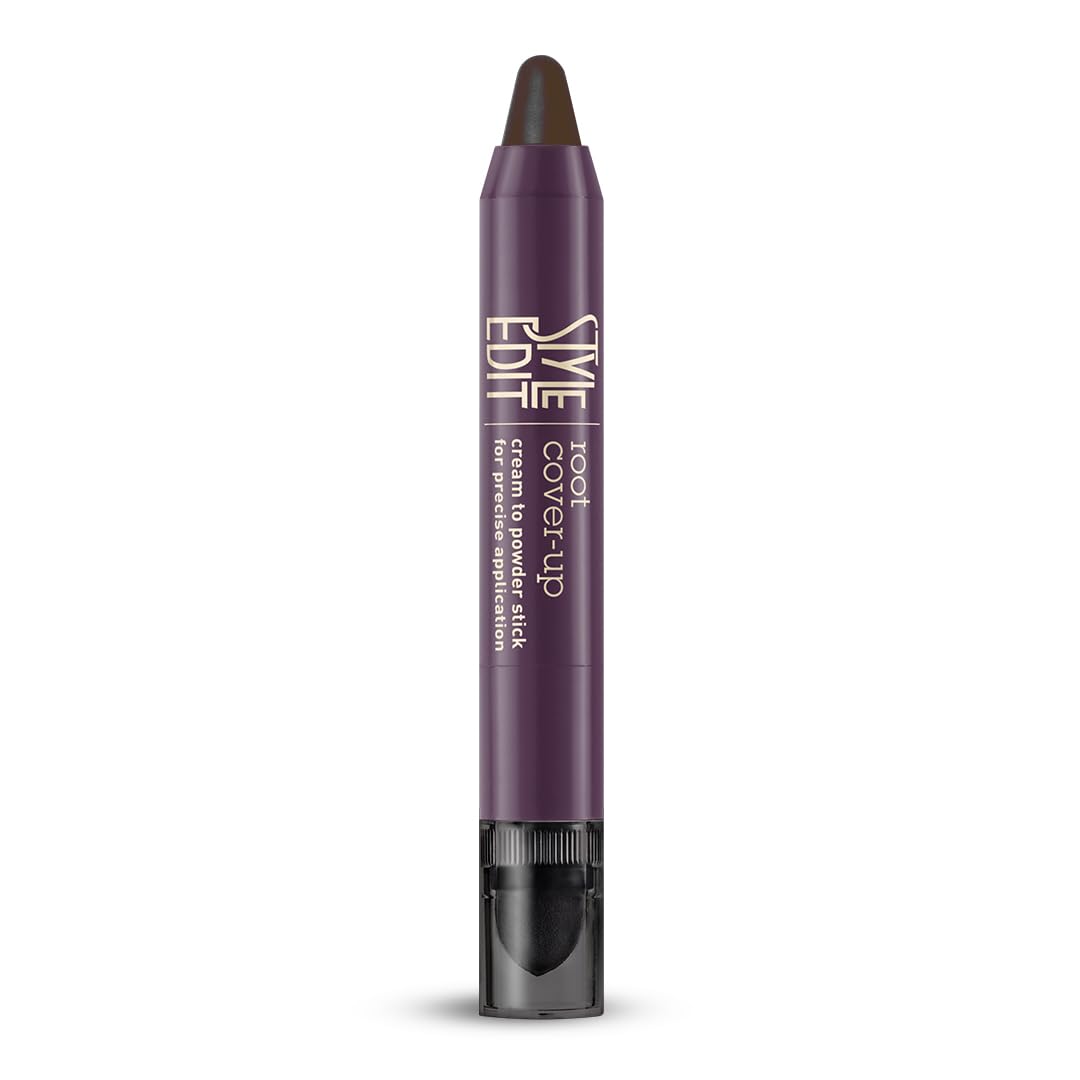 Style Edit Root Touch Up Stick - Instant Concealer for Grays and Roots (Dark Brown)