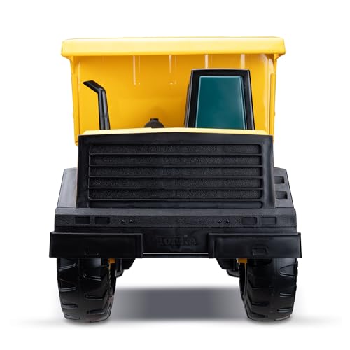 Tonka Steel Classics Mighty Dump Truck - Made with Steel & Sturdy Plastic, Yellow Toy Construction Truck, Boys and Girls, Kids, Toddlers, Ages 3+