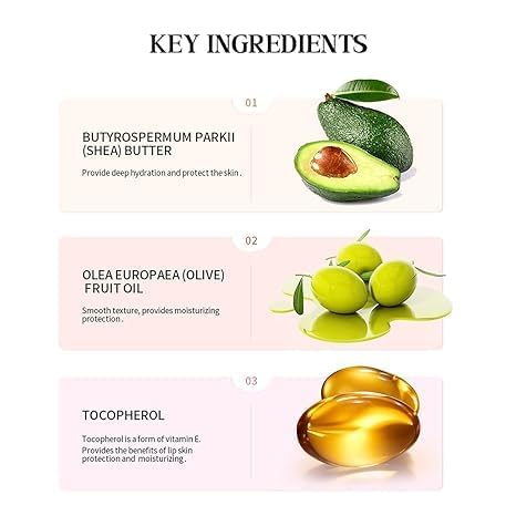 Glossy Butter Balm Set,Instant Moisture and Hydration Lip Gloss,Long-lasting Hydrating Non-Sticky Lip Balm,Soften Dry Lips and Lip Care (Cake)