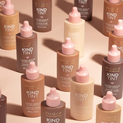 Pacifica Kind Tint Tinted Moisturizer Serum – Lightweight Hydrating Foundation with Vegan Collagen & Hyaluronic Acid for Dewy, Buildable Glow, 1 fl oz (Shade 19)