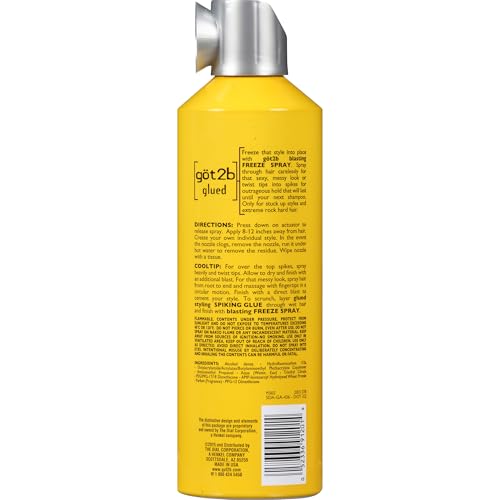 Got2b Glued Blasting Freeze Hairspray, 12 oz, Pack of 2