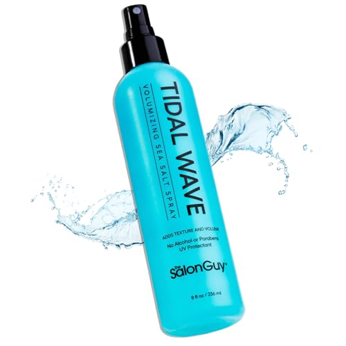 THESALONGUY Tidal Wave Sea Salt Spray – Volumizing & Texturizing Hair Pre-Styler for Men & Women, Lightweight, UV Protection, Alcohol & Paraben-Free
