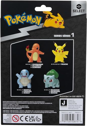 Pokémon Select Metallic Battle Pack - Four 3-inch Battle Figures with Special Metallic Finish