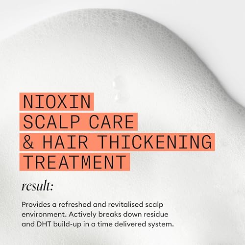 Nioxin System 4 Scalp + Hair Thickening Treatment | Serum for Colored or Damaged Hair with Progressed Thinning | 6.8 Fl oz.
