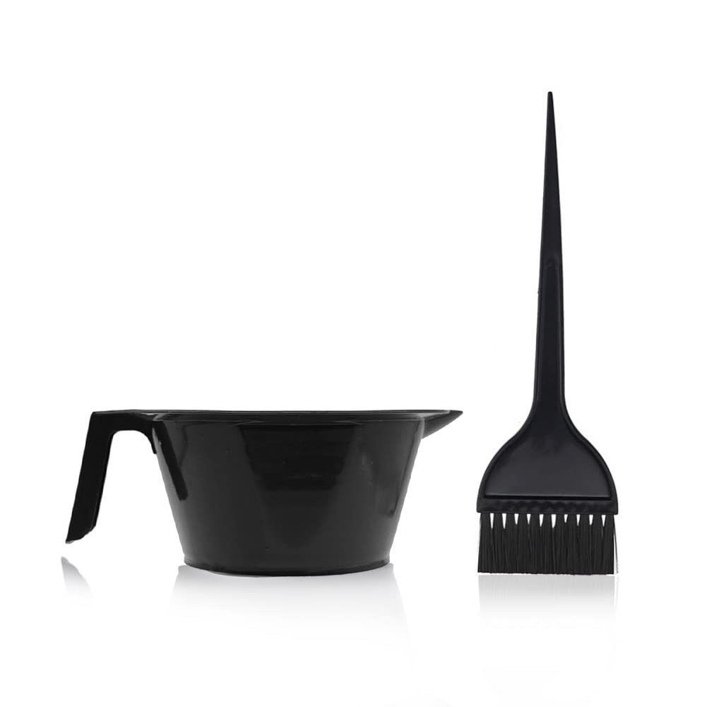 Magic Collection Handle and Pouring Lip Mixing Bowl and Dye Brush with Hook
