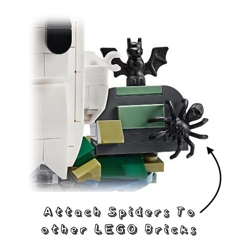 LEGO Animal Halloween Accessory - 10 Black Spiders (with Bonus Glow in The Dark Spider)