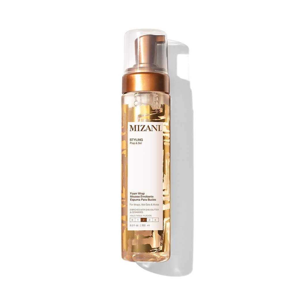 Mizani Foam Wrap Curly Styling Foam - Anti-Frizz Hair Mousse for Smooth & Soft Hold, Hydration & Shine, Defines Natural Curls, For All Curly and Natural Hair