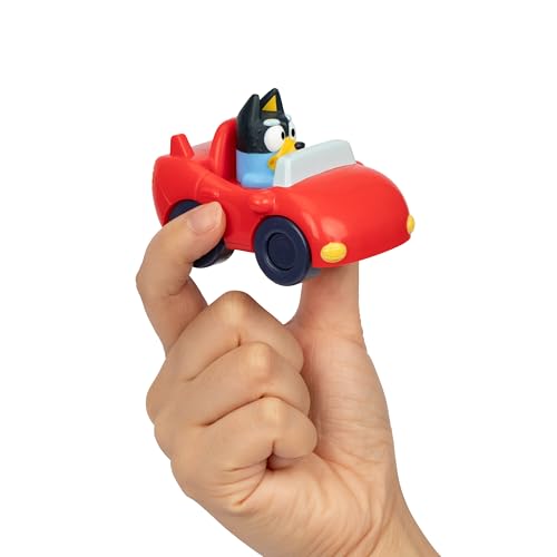 Bluey Vehicle Set – 4-Pack Includes Garbage Truck, Convertible, Family Car & Firetruck, Official Toys for Kids Ages 3+