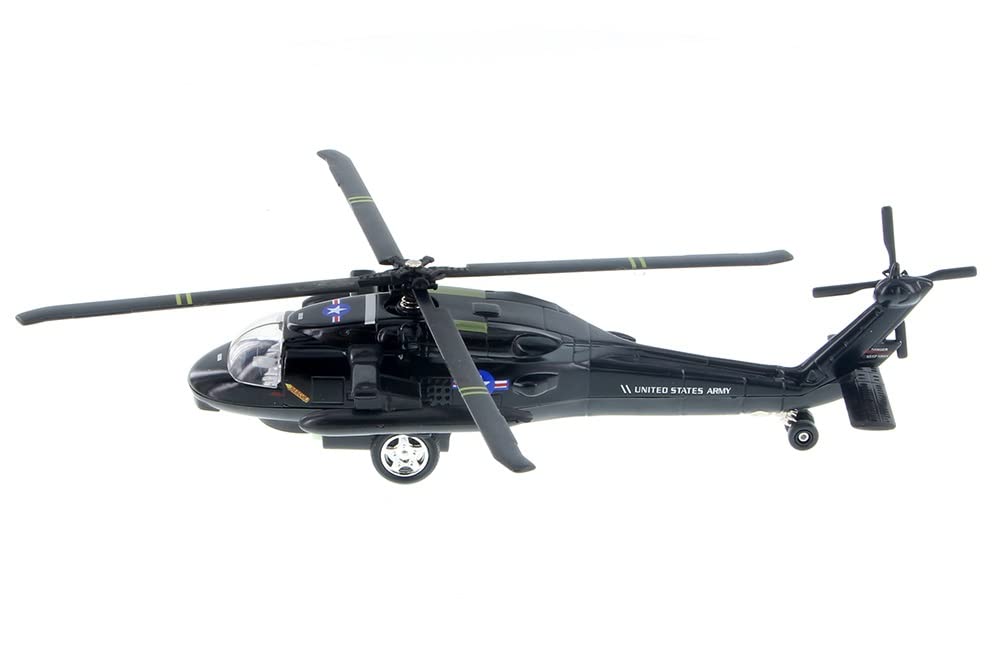 U.S. Army Sikorsky UH-60 Black Hawk Helicopter 10" Die Cast Metal Model Toy (1 at Random, Color May Very)
