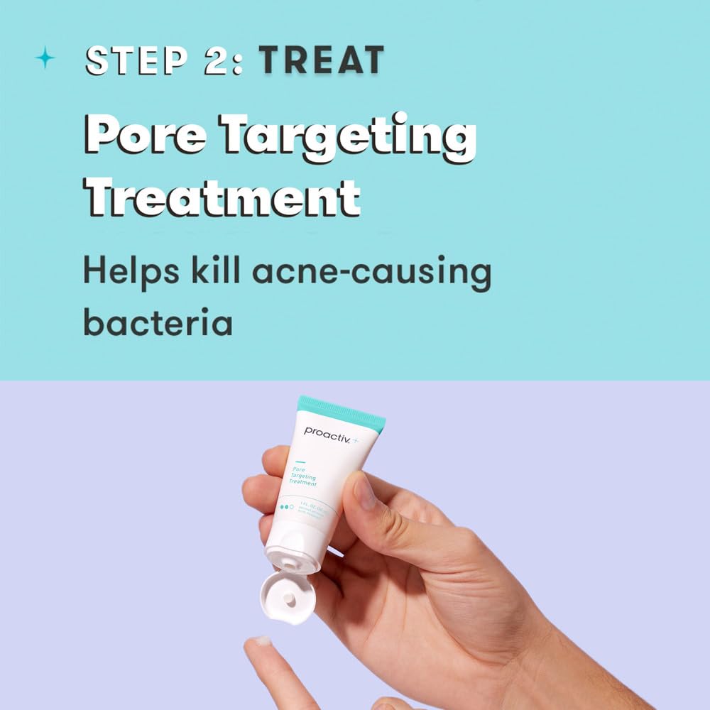 Proactiv+ 3-Step Advanced Acne Skincare Kit – Salicylic Acid Wash, Benzoyl Peroxide Treatment & Moisturizer, 30-Day Set