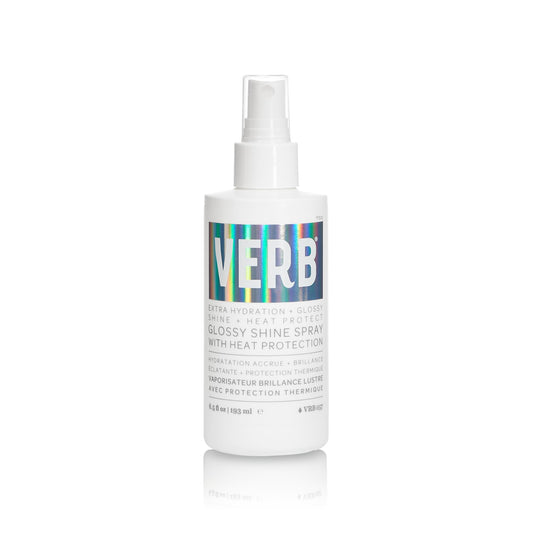 VERB Glossy Shine Spray with Heat Protection, 6.5 fl oz – Vegan, Paraben & Sulfate Free Hair Spray for All Hair Types, Adds Shine & Primes for Styling