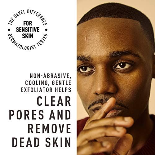 Bevel Men's Skincare Set – Face Wash, Glycolic Acid Pads & Lightweight Moisturizer for Blemishes, Bumps & Daily Care