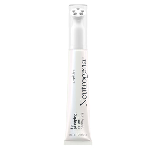Neutrogena Healthy Lips Plumping Serum – Lip Enhancer with Peptides for Naturally Fuller, Nourished, Plumper-Looking Lips, 0.5 fl. oz