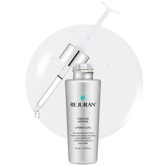 REJURAN® Turnover Ampoule c-PDRN® – Salmon DNA Face Serum for Skin Rejuvenation, Firming, Hydration & Youthful Glow, 1.01 fl oz