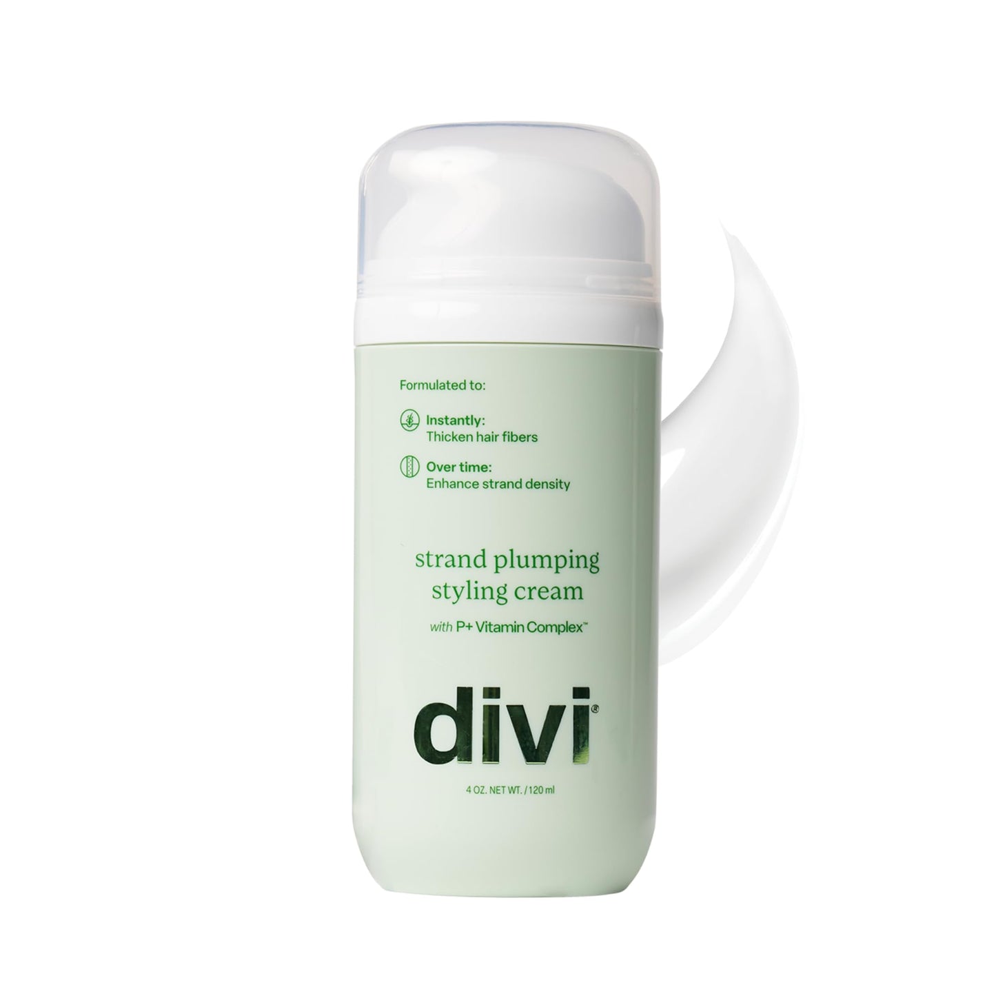 divi Strand Styling Cream, Hair Thickening Treatment for Fine Hair, Volumizing and Frizz Control