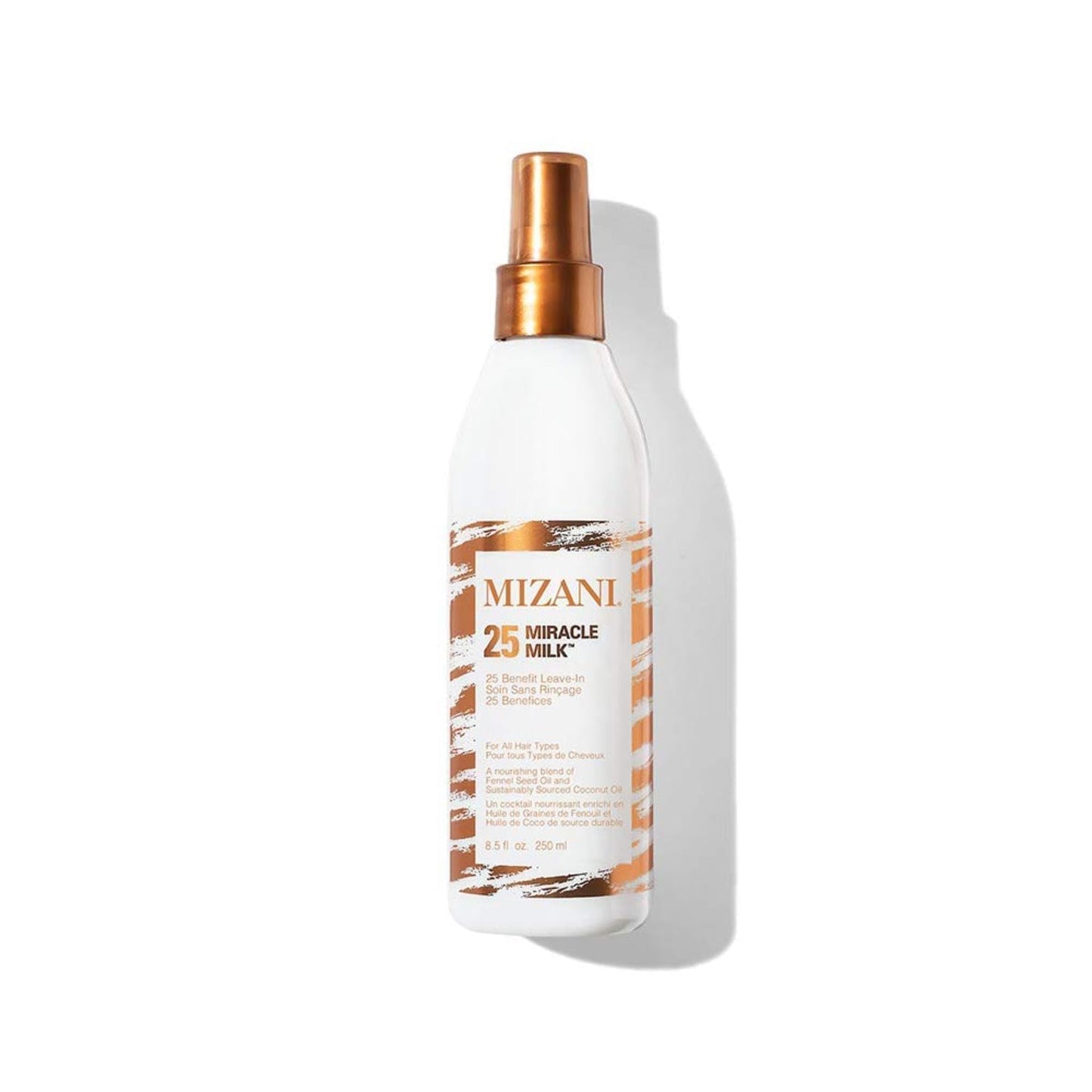 Mizani 25 Miracle Milk Leave-In Conditioner Spray – Anti-Frizz Detangler & Heat Protectant with Coconut Oil for Curly, Dry or Frizzy Hair, 8.6 Fl Oz