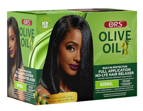 ORS Olive Oil Built-In Protection Full Application No-Lye Hair Relaxer Normal Strength (Pack of 1)