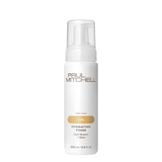 Paul Mitchell Hydrating Foam, Provides Curl Memory + Shine, For Curly + Coily Hair, 6.8 fl oz