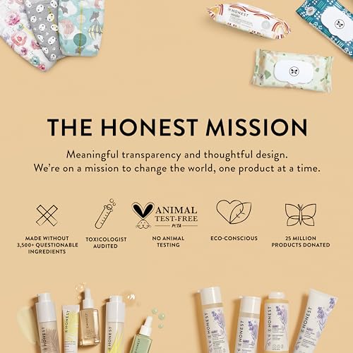 The Honest Company New Mama Care Essentials Gift Set | Hospital Bag Must Haves | Travel Size Nip Balm, Body Cream & Face Wash with Reusable Pouch