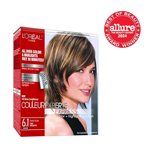 L'Oreal Paris Couleur Experte 2-Step Home Hair Color and Highlights Kit, French Éclair