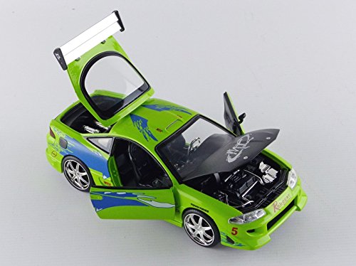 Jada Fast & Furious 1:24 Brian's Mitsubishi Eclipse Die-cast Car, Toys for Kids and Adults