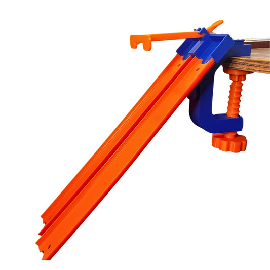 Hot Wheels Compatible 2-Lane Starting Gate with Clamp for Toy Racetracks – Build Epic Races, Made in USA (Gate & Clamp Combo)