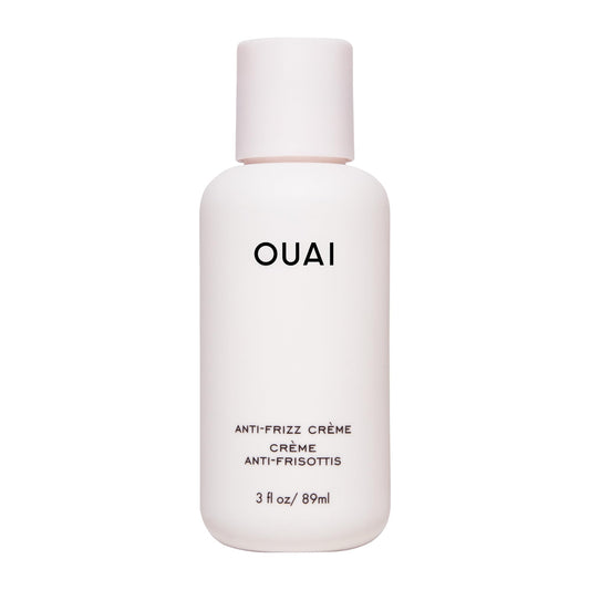OUAI Anti-Frizz Cream Travel Size (3 oz) – Moisturizing Hair Cream with Heat Protection, Jackfruit & Beetroot Extract – Hydrating & Sulfate-Free